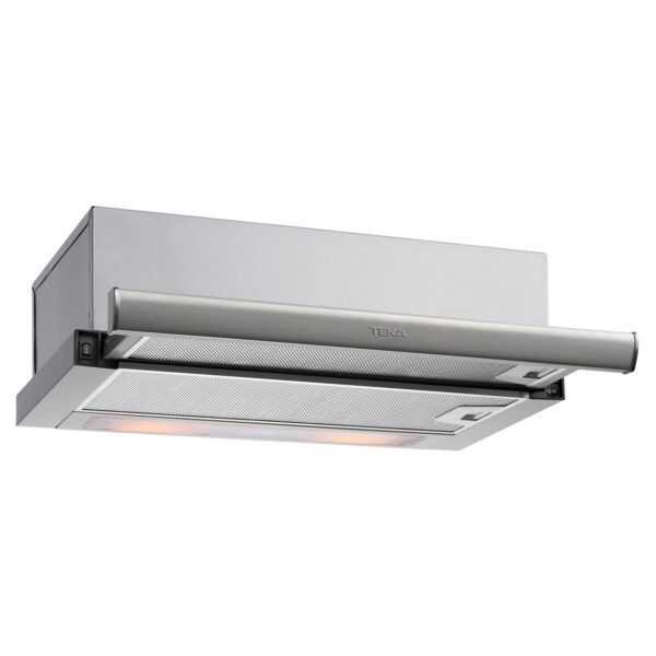 TEKA - Campana TL 6420.2 con 1 motor, C, 360m3, 57dB, 2+1 velocidades, mecánico, automática, frente acero inoxidable, 2 LED, 60cm
