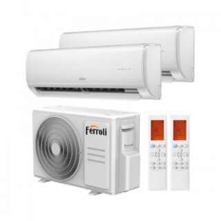 FERROLI - Conjunto bomba de calor multi + split Inverter DC (2x1) GIADA M 5,28/5,6kW 220-240V/1 f/50Hz 615x915x370mm clase energética A++/A+++/A