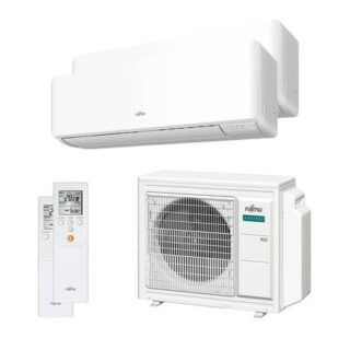 FUJITSU - Conjunto ASEH12KNCA+ASEH09KNCA+AOYG18KBTA2 multisplit 2x1 ASY3525U11MI-KN (U. Ext. 50) Wi-Fi incluido