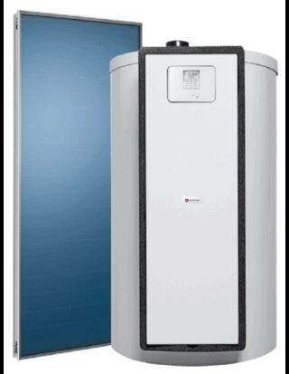 SAUNIER DUVAL - Pack solar con drenaje automático HELIOSET DB 150 T acumulador 150l con 1 captador horizontal clase de eficiencia energética B 0010017726+0010017731+0020254560+0010038529+0020146978
