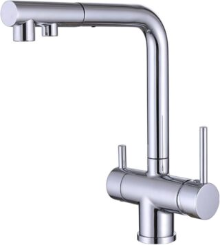 BORRAS - Monomando para cocina 3 vías caño extríble osmosis cromo